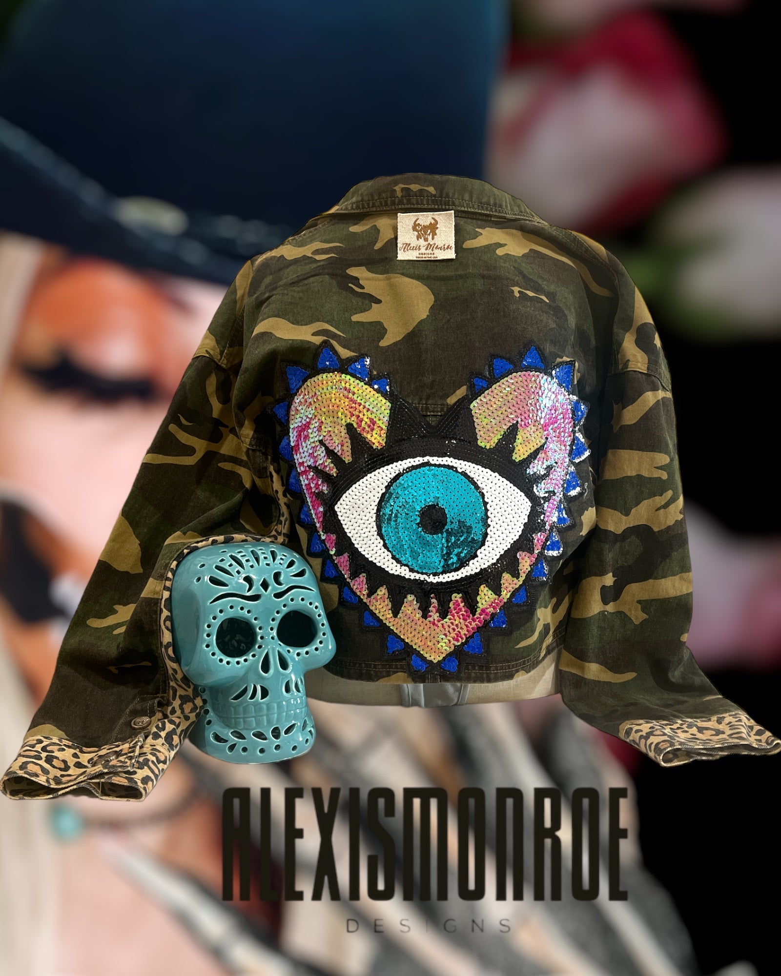 Ojitos Lindos Camo Jacket - ALEXISMONROE DESIGNS