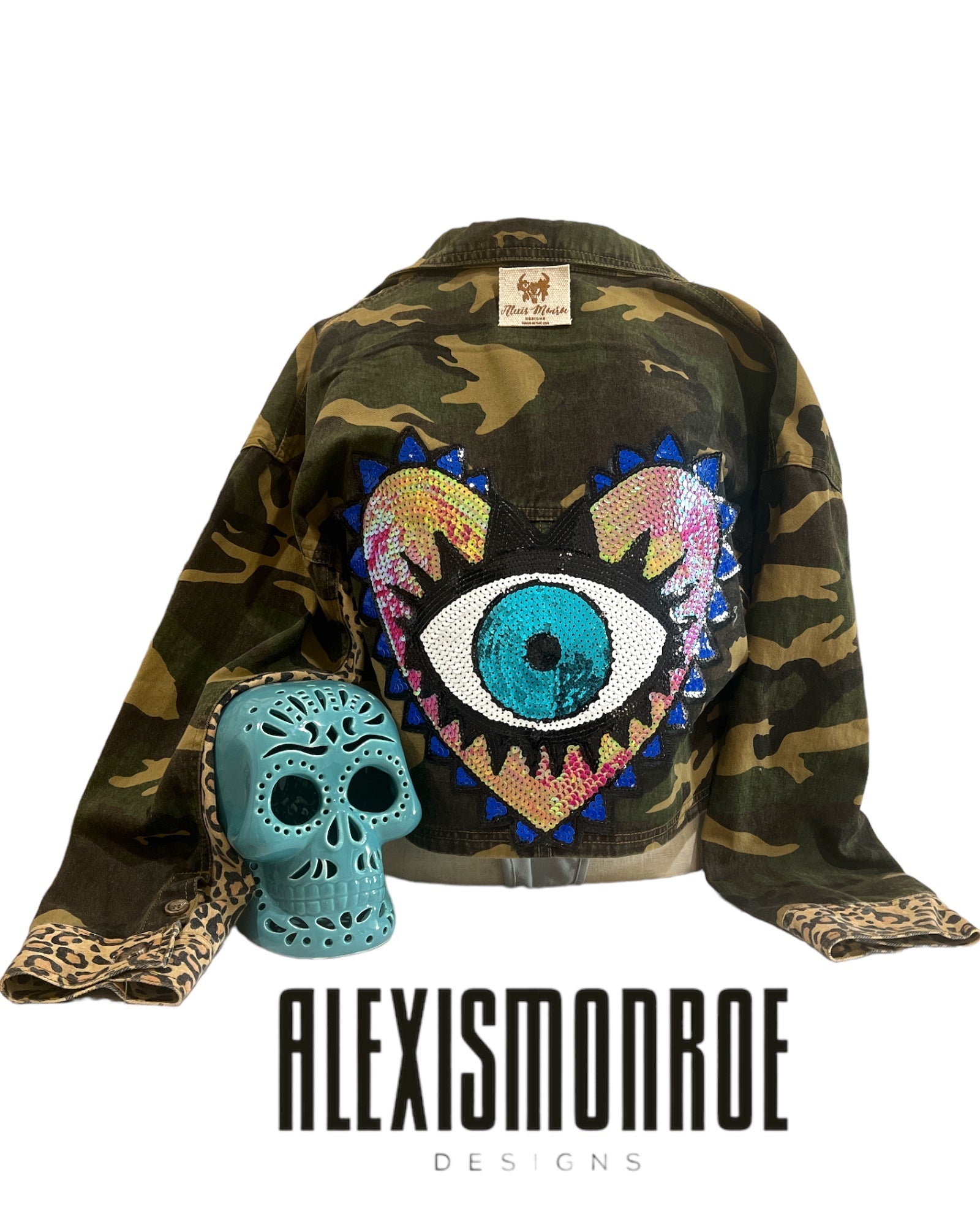 Ojitos Lindos Camo Jacket - ALEXISMONROE DESIGNS