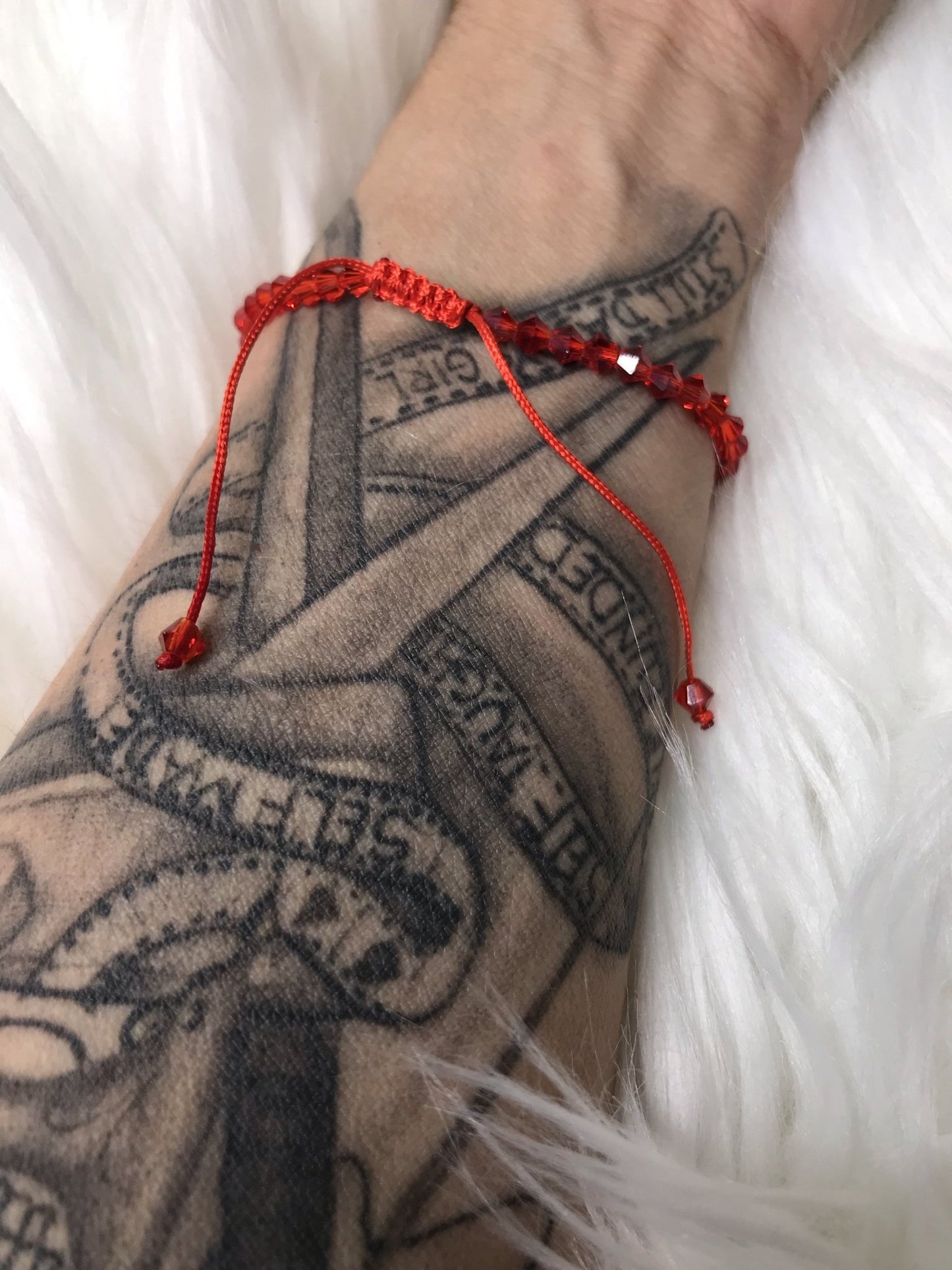 Red String Bracelet Men or Woman Block Negative Energy Red String Macrame Adjustable Good luck Bracelet Evil Eye Protection - Boho Cowgirlz Boutique
