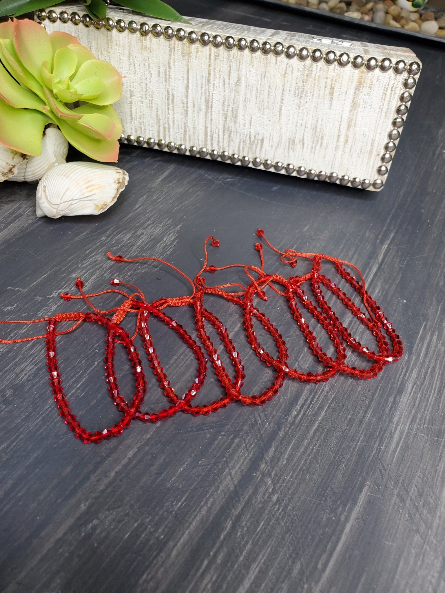 Red String Bracelet Men or Woman Block Negative Energy Red String Macrame Adjustable Good luck Bracelet Evil Eye Protection - Boho Cowgirlz Boutique