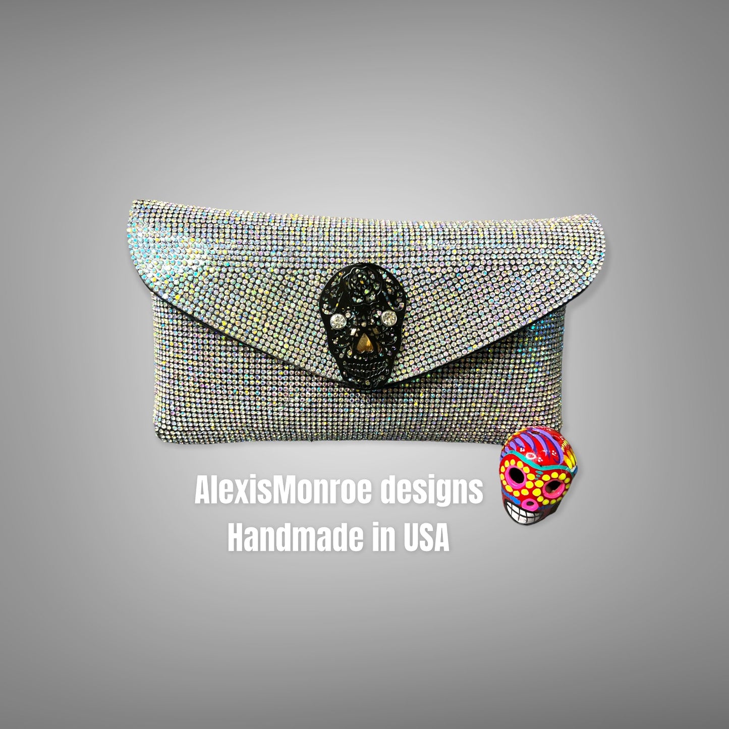 Rhinestone Calavera Skull Belt Purse - Boho Cowgirlz Boutique