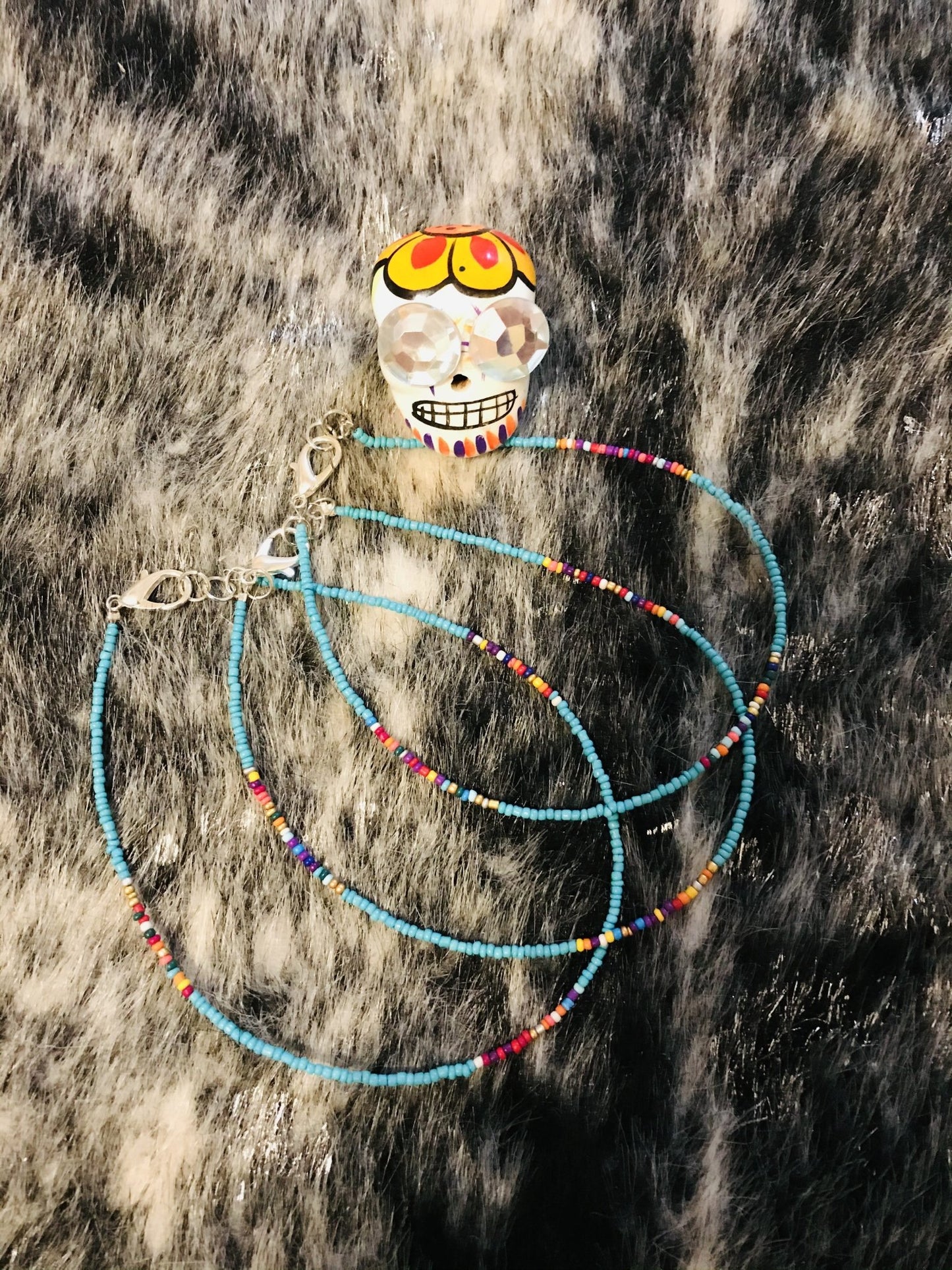 Serape Beaded Choker Necklace, Beaded Choker - Boho Cowgirlz Boutique