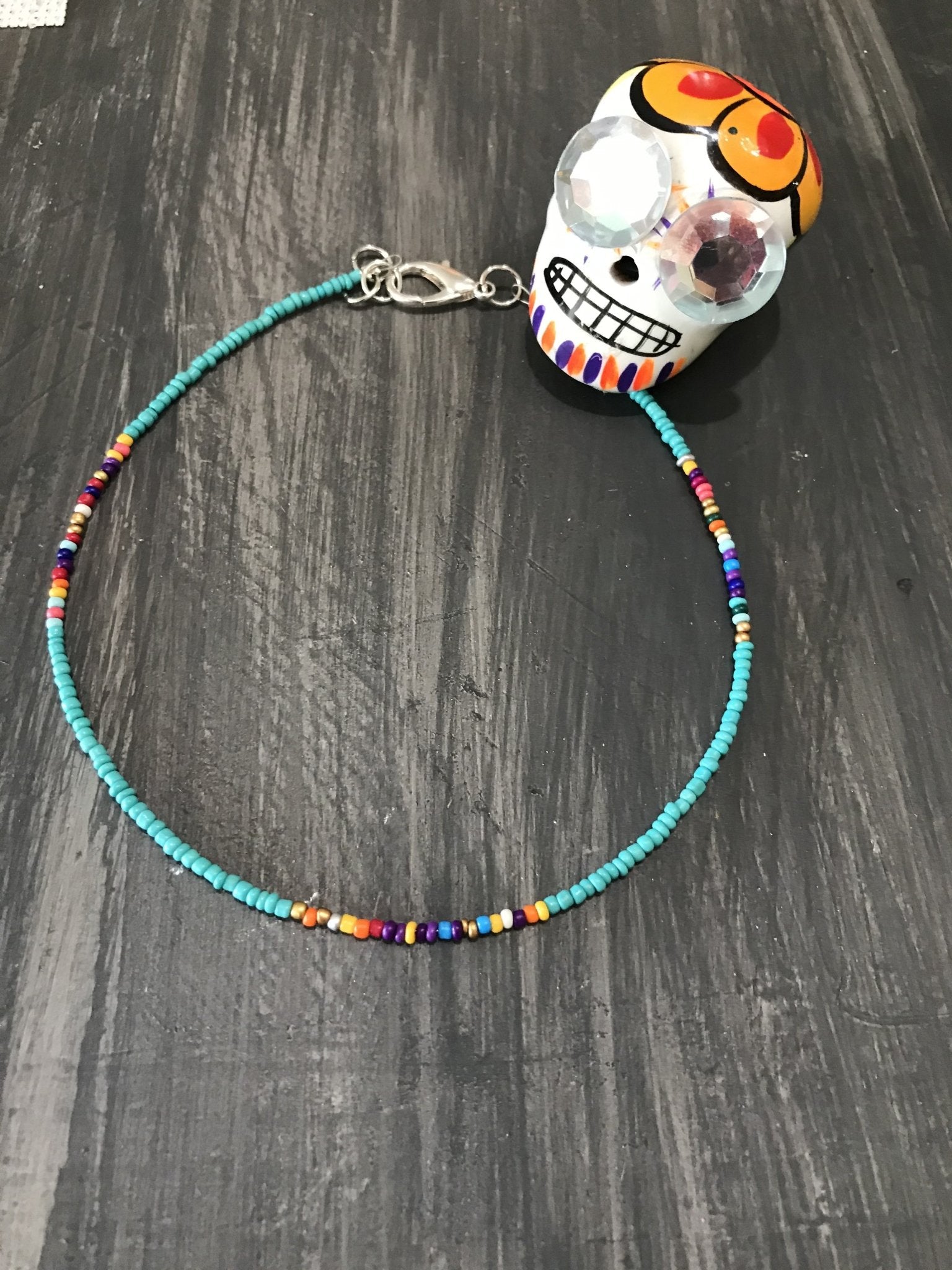 Serape Beaded Choker Necklace, Beaded Choker - Boho Cowgirlz Boutique