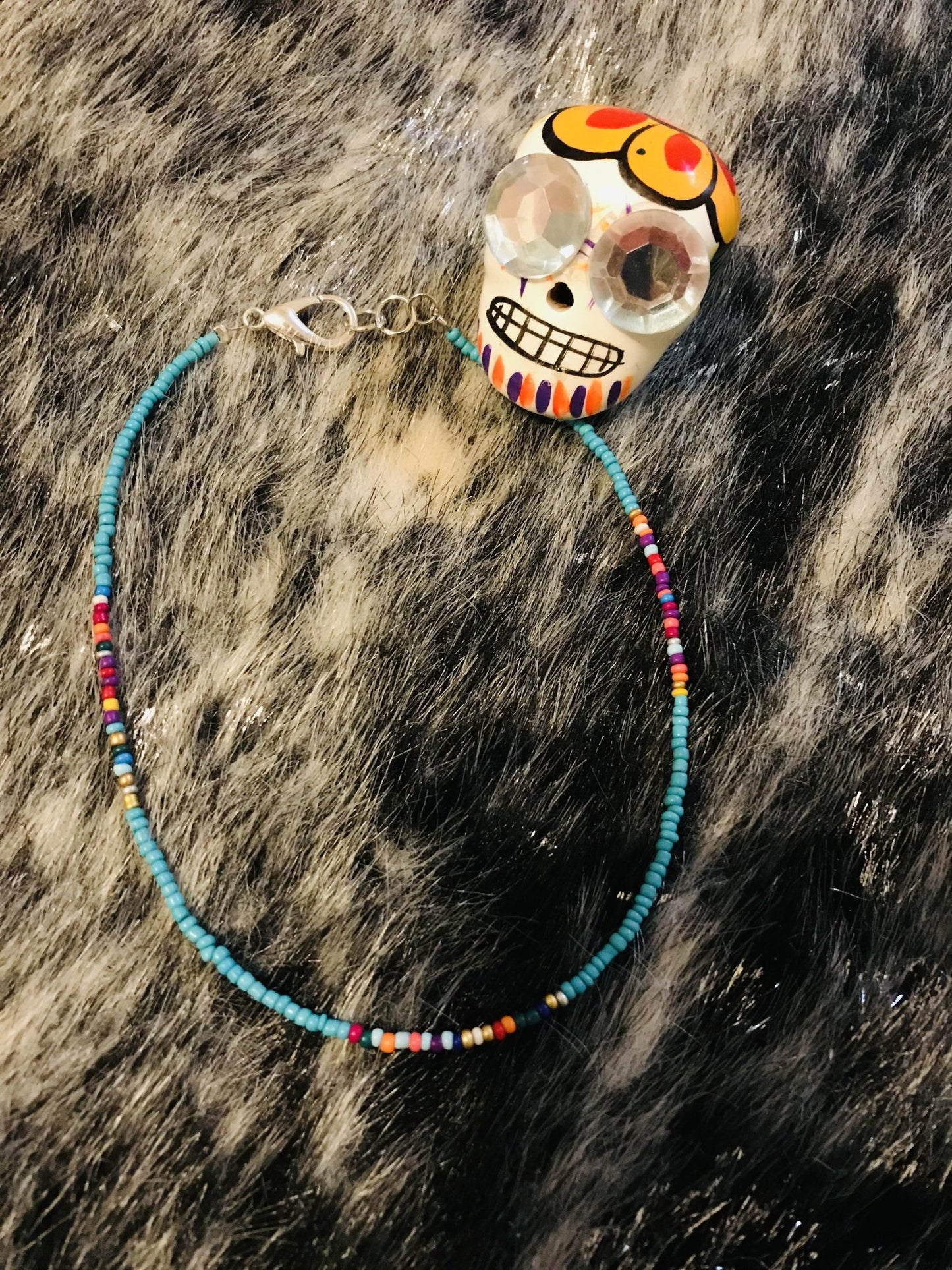 Serape Beaded Choker Necklace, Beaded Choker - Boho Cowgirlz Boutique