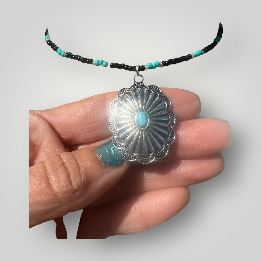 Serape Concho Choker - ALEXISMONROE DESIGNS