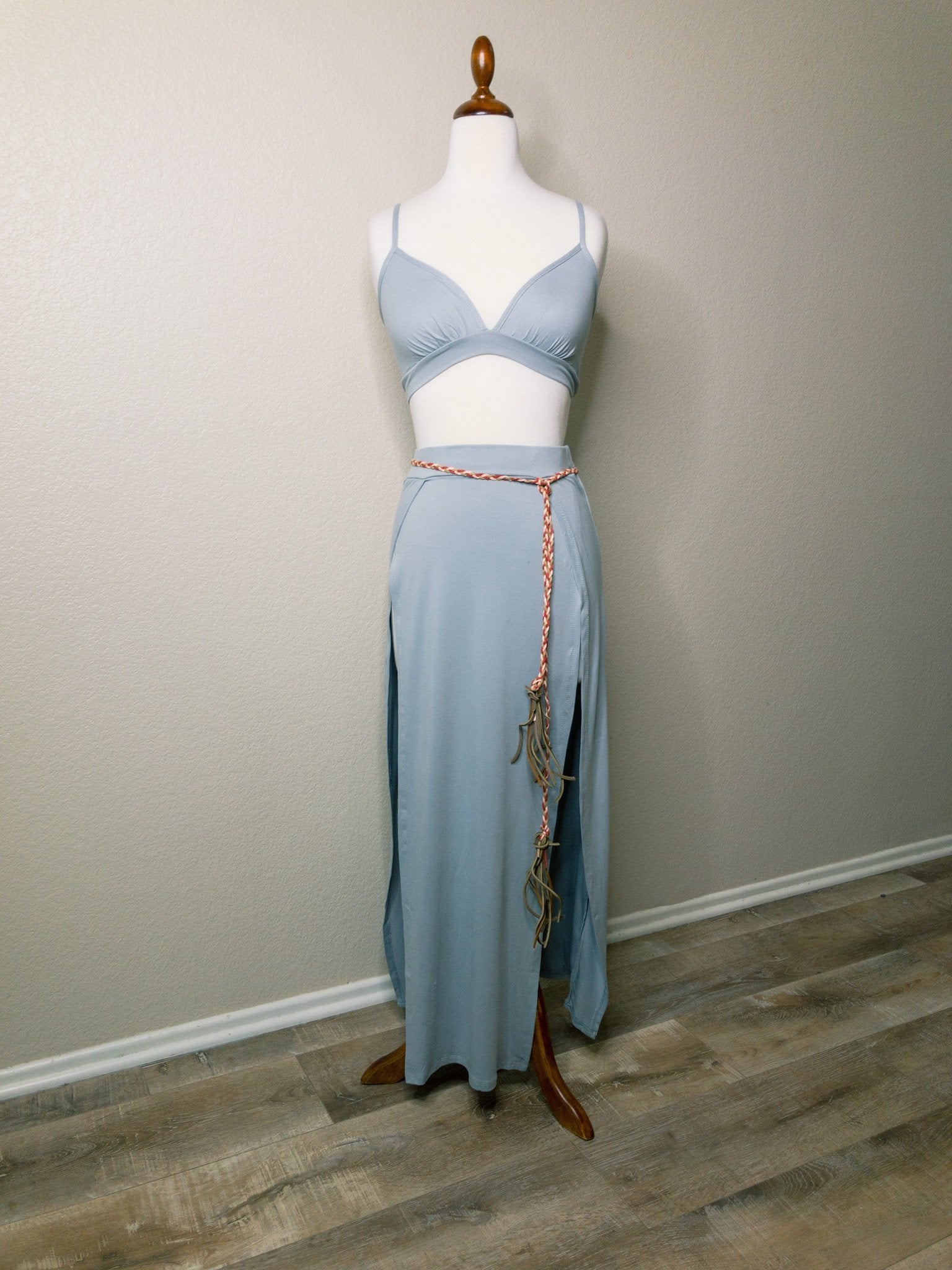 Slate Grey Maxi Resort set - Boho Cowgirlz Boutique