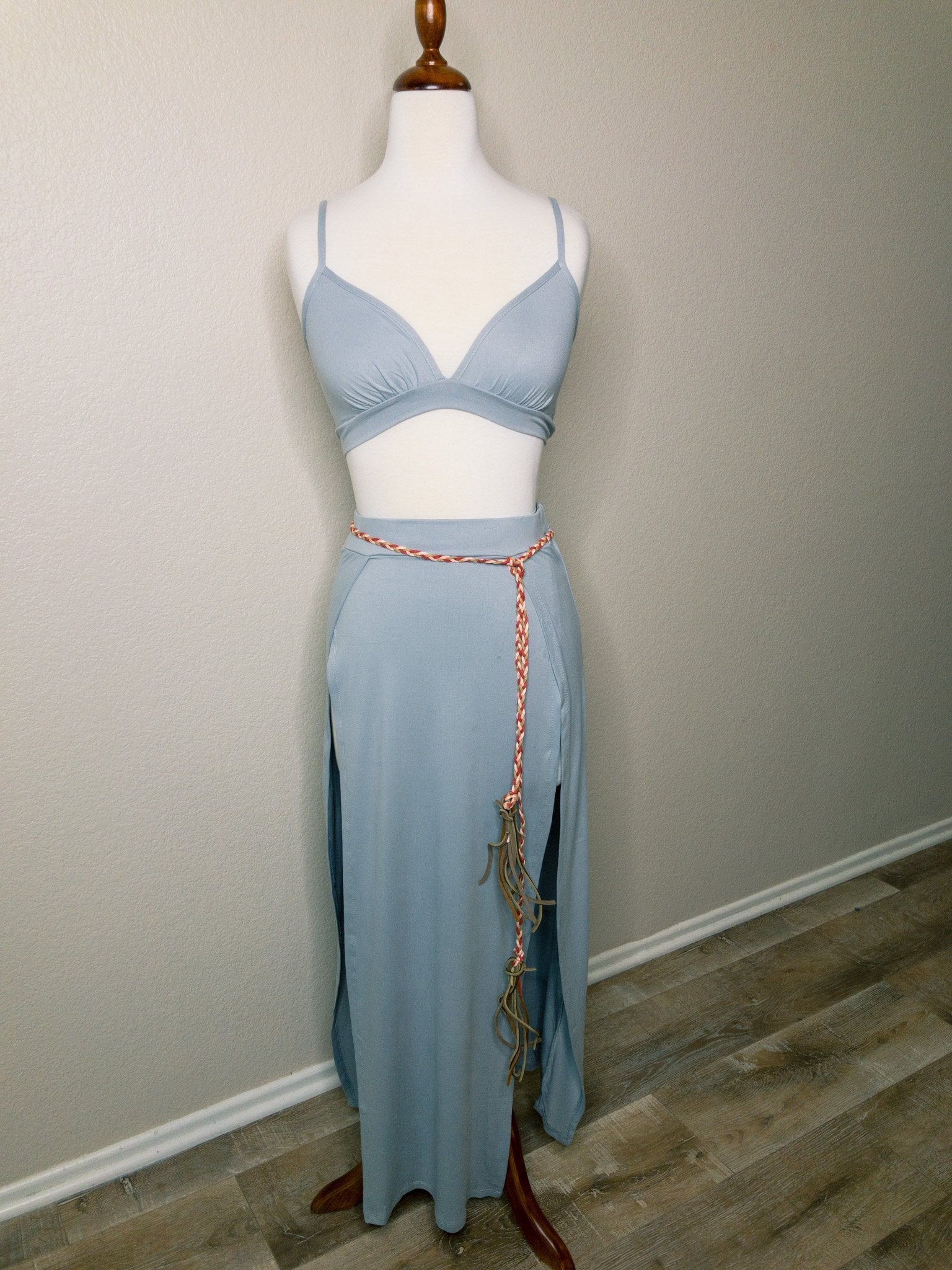 Slate Grey Maxi Resort set - Boho Cowgirlz Boutique