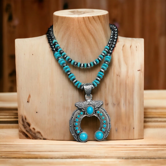 Squash Blossom Butterfly Necklace - ALEXISMONROE DESIGNS