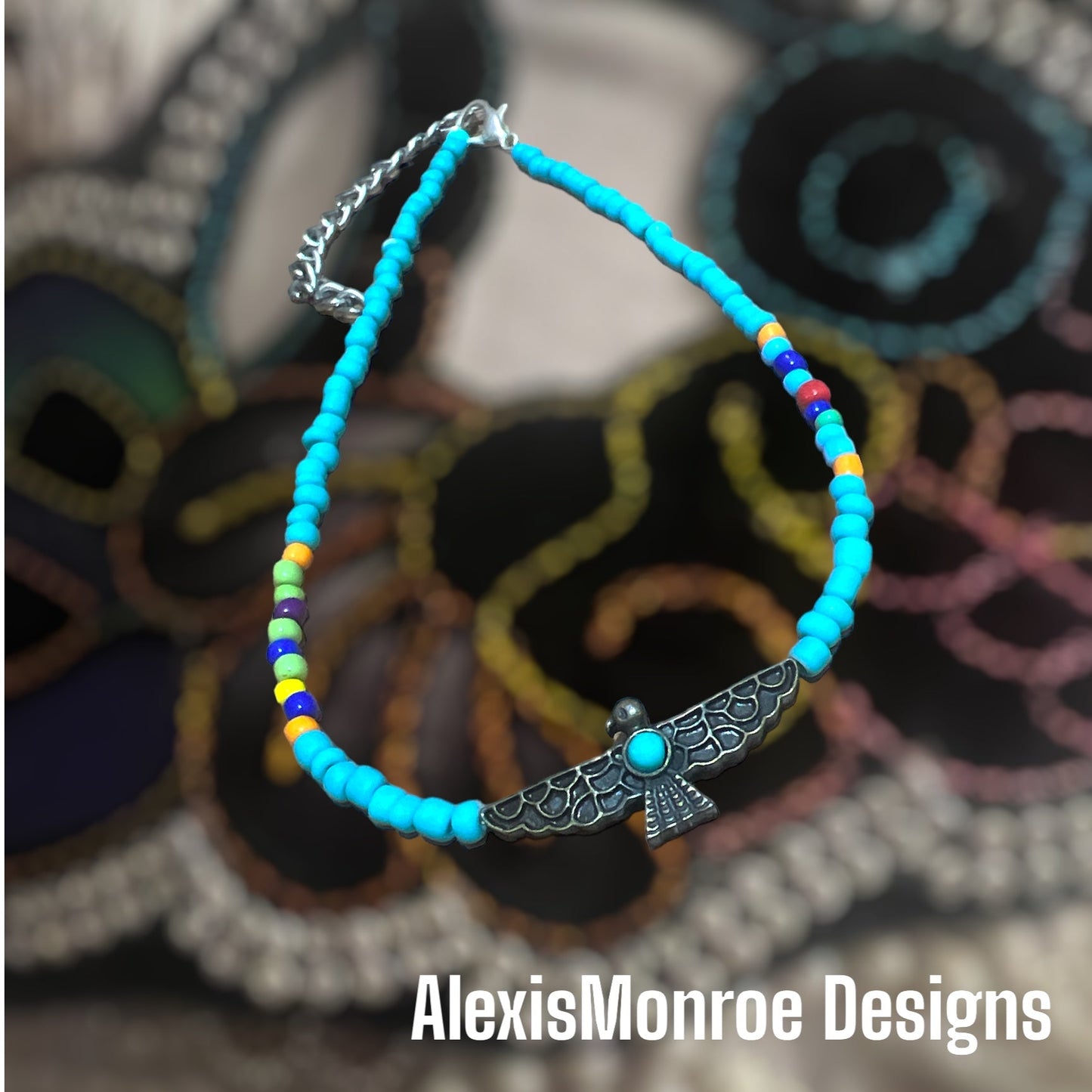 Thunderbird Copper Serape Choker - ALEXISMONROE DESIGNS