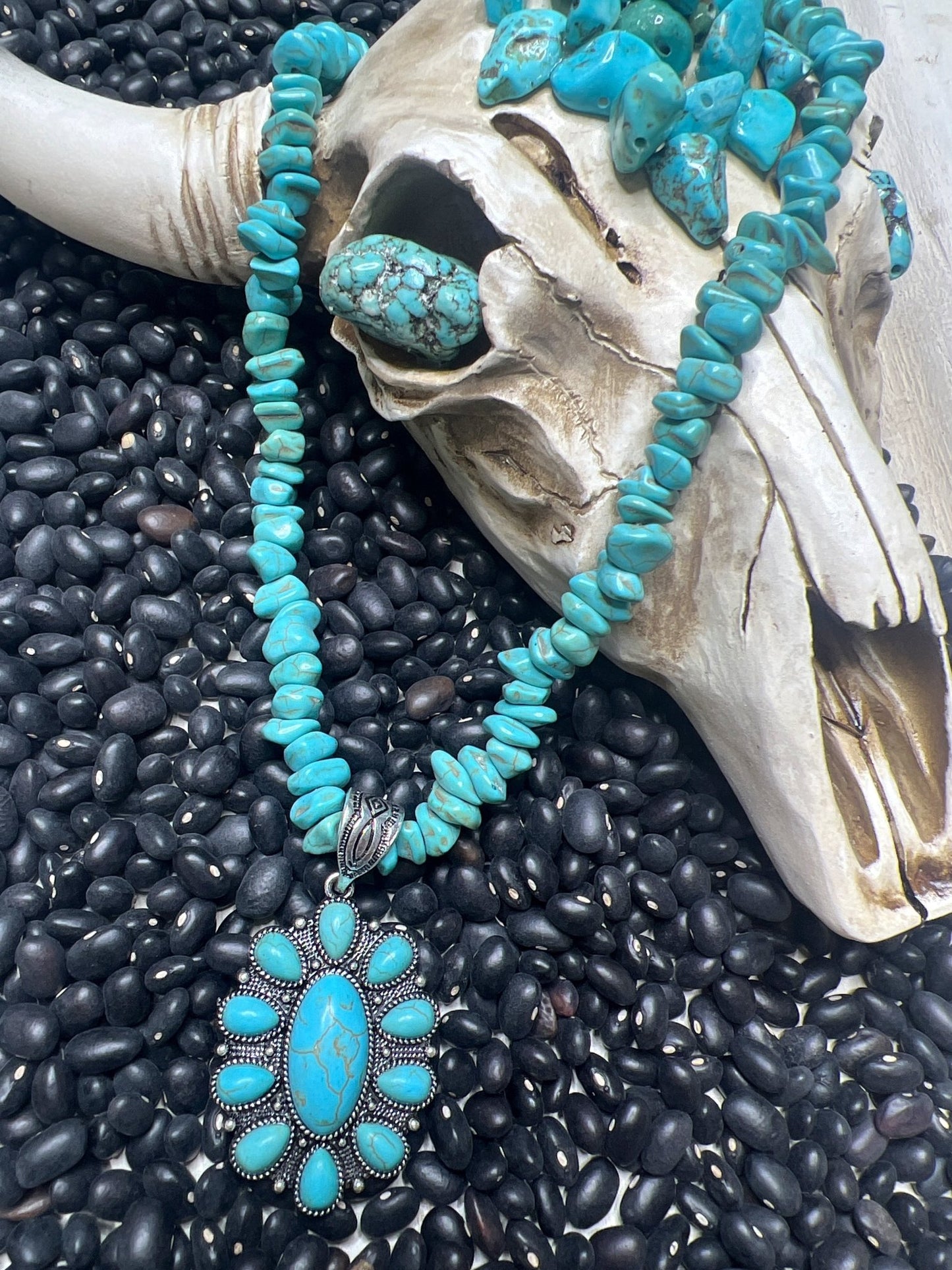 Turquoise Concho Choker - ALEXISMONROE DESIGNS