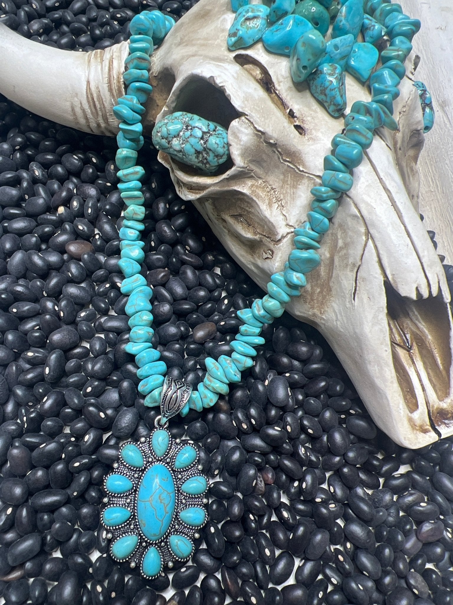 Turquoise Concho Choker - ALEXISMONROE DESIGNS