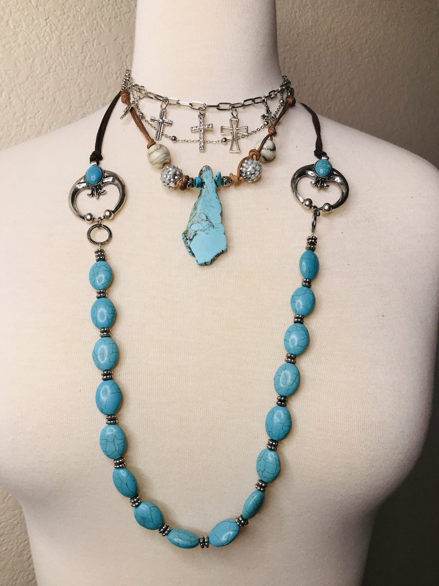 Turquoise Long Strand - Boho Cowgirlz Boutique
