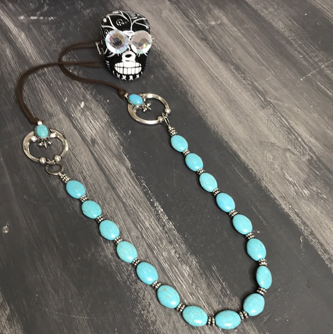 Turquoise Long Strand - Boho Cowgirlz Boutique