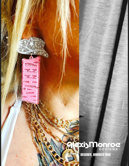 YEEHAW PINK RODEO Earrings - ALEXISMONROE DESIGNS
